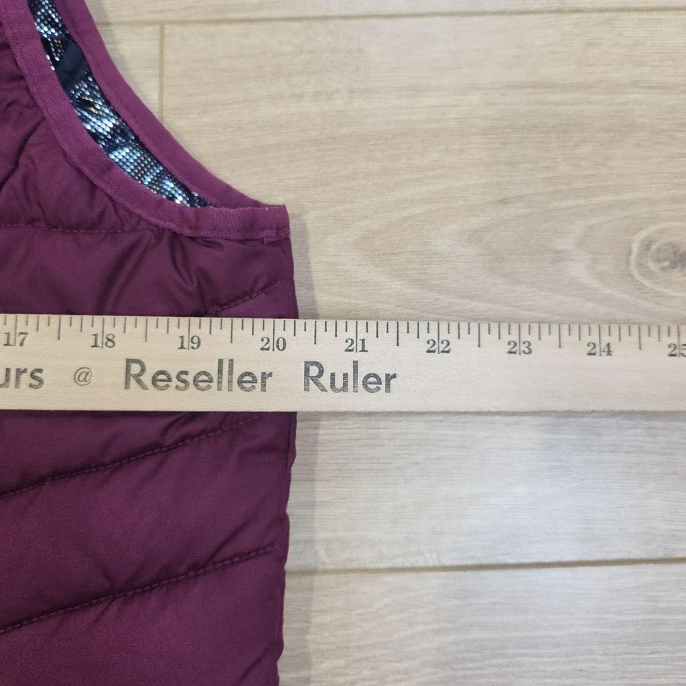 Columbia Puffer Vest Womens Large Purple Omni-Heat Long Insulated Outdoor
